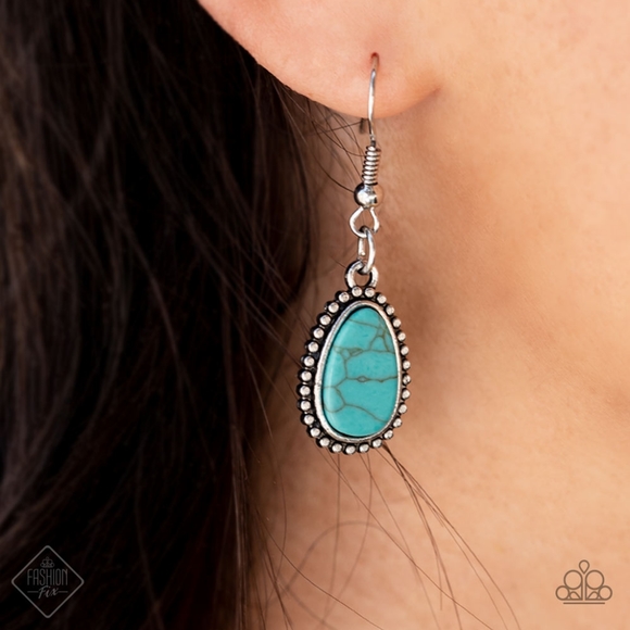 Paparazzi: Elemental Exploration, Blue Necklace, Earrings, & Bracelet - Picture 2 of 6